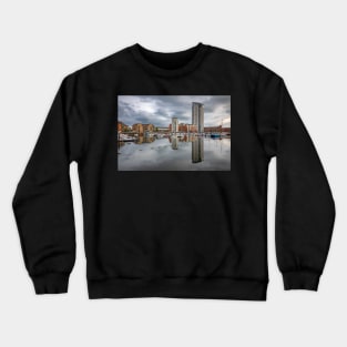 Swansea Marina, Swansea, Wales Crewneck Sweatshirt